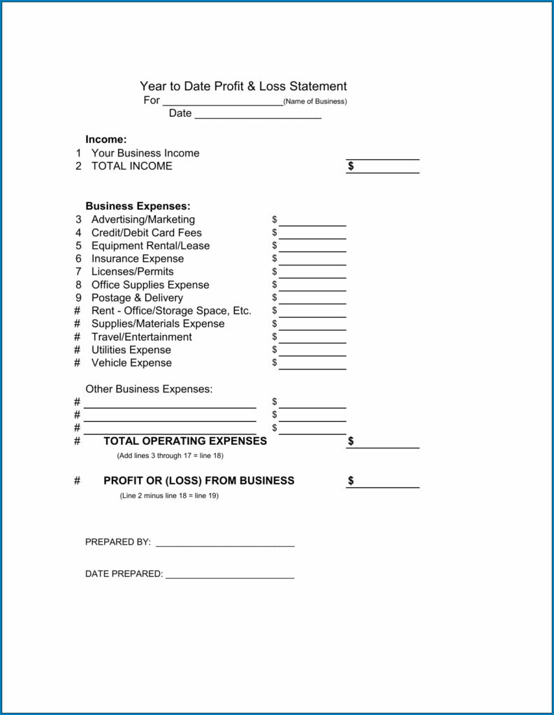The Ytd P&L Template You'Ll Ever Need - bhdv6ng