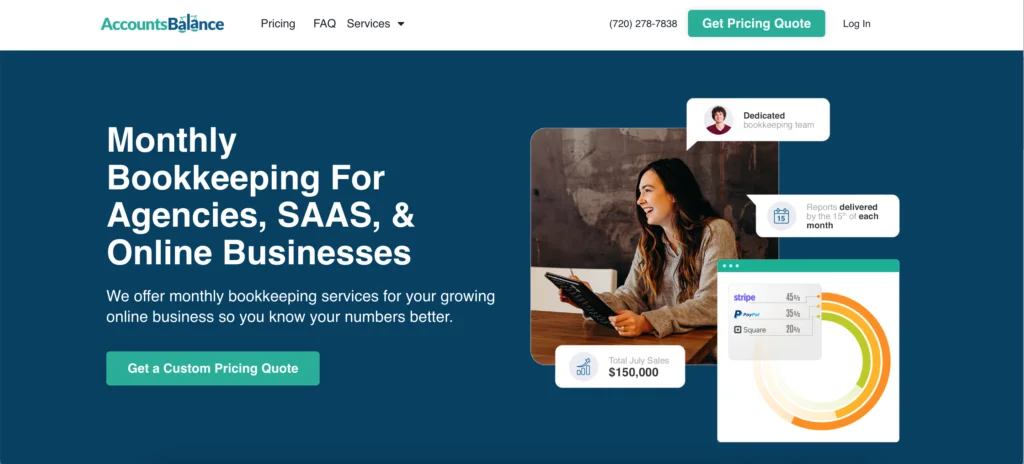 AccountsBalance Homepage