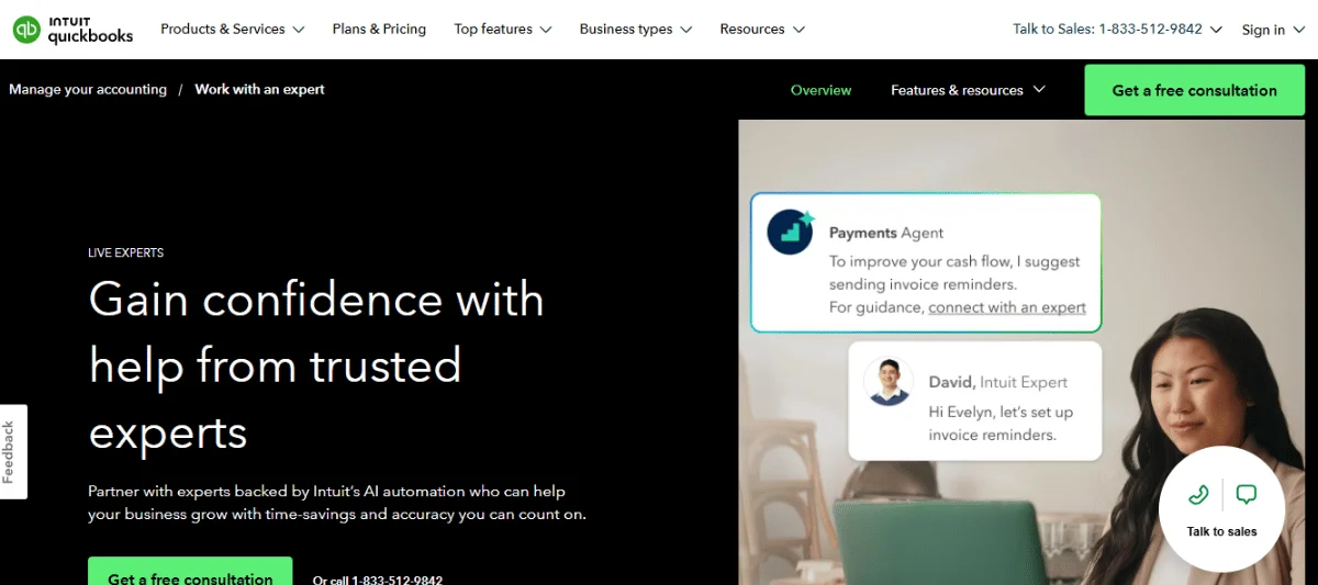 QuickBooks Homepage