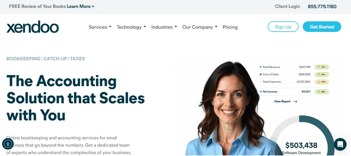 Xendoo Homepage
